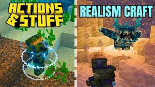 👉Realism Craft vs Actions and Stuff  ¿Cuál es el MEJOR de Minecraft Bedrock👀 [upl. by Adnamas981]