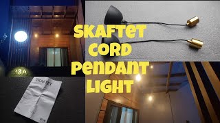 DIY SKAFTET CORD from IKEA Assembly amp Installation PENDANT LIGHT  ITLOG DIY PROJECT [upl. by Maible]