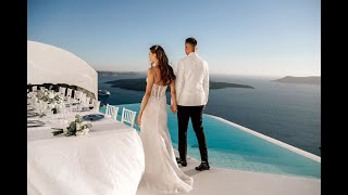 Wedding in Santorini Ślub Santorini Dana Villas 2024 [upl. by Iclehc]