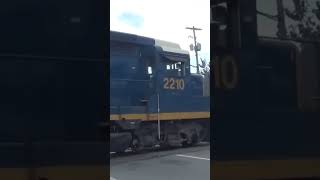 CSX slug shoving a chessie caboose [upl. by Ackler]