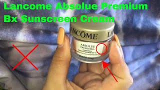 ✅ How To Use Lancome Absolue Premium Bx Sunscreen Cream Review [upl. by Acul]