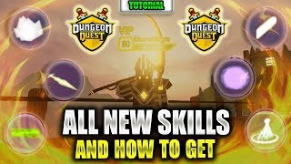 ALL King Castle SKILLS and where to GET THEM  Roblox  Dungeon Quest [upl. by Nylkcaj]