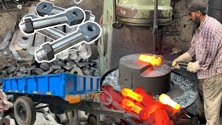 Making New Connector Hitch for Tractor Trailer  Forging amp Matching Tractor Trailer Hook [upl. by Rehpotsirk]