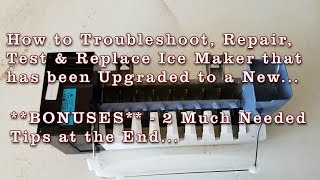 Refrigerator Ice Maker Repair How to Troubleshoot amp Fix Ice Maker Not Making Ice Whirlpool Kenmore [upl. by Jacklyn]