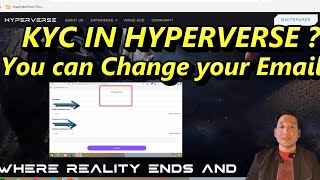 How to change email in hyperverse how to change email id in hyperverseready for KYChyperversekyc [upl. by Nellad]