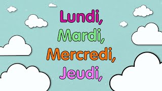 Les jours de la semaine  Comptine éducative afro pop pour maternelles [upl. by Marou]