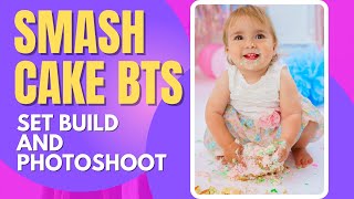 1st Birthday Cake Smash Photoshoot  Studio Photography Lighting Behind The Scenes [upl. by Cost]