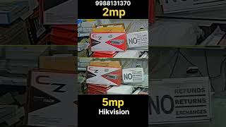 2MP vs 5MP CCTV Camera  HIKVISION  QUALITY COMPARISON  CREATIVE INFOTECH LUDHIANA [upl. by Diarmid]