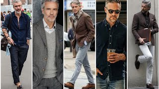 Older Men Fashion 2024  Older Men Outfit Ideas  Best Older Man Outfits  Just Mens Fashion 2024 [upl. by Anerom]