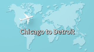 Chicago to Detroit ✈️ travel airport airplane avgeek [upl. by Wickner747]