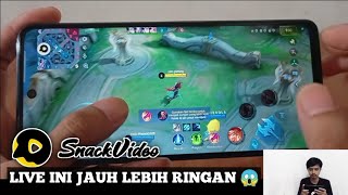 cara live streaming game di Snack video pakai satu hp tutorial [upl. by Eilyah]