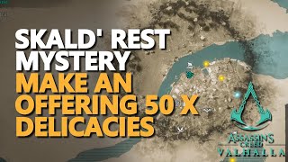 Skald Rest AC Valhalla Mystery Make An Offering 50 x Delicacies [upl. by Elmo864]