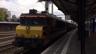 Goederentrein raast voorbij station Almelo [upl. by Enitsirhk]