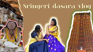 Sringeri dasara vlog  different alankaras vlog dasara navaratri sringeri [upl. by Idnib]