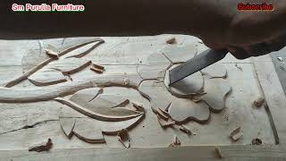 Wood carving skillsDoor design ideastutorial wood carving [upl. by Diaz573]