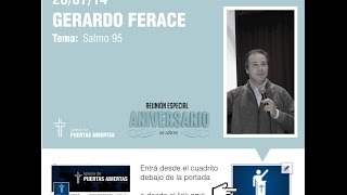 Salmo 95  Gerardo Ferace  Reunión Aniversario [upl. by Ojaras496]