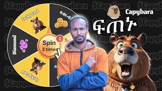 በTON እያንበሻበሸን ያለዉ  Capybara Airdrop Full Guide  New Free Airdrop 🔥🚀  Free Crypto Airdrop 2024 [upl. by Aicyla]