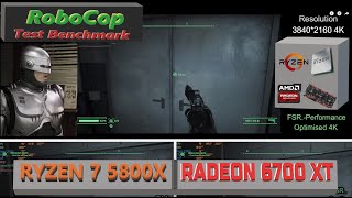 RoboCop Ryzen 7 5800x Radeon 6700xt Benchmark 4K [upl. by Milks]