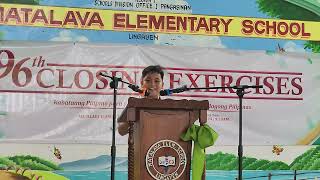 UNCUT Bart Harby Fernandez Valedictory Speech at Matalava Elementary School SY 20232024 [upl. by Carmen327]