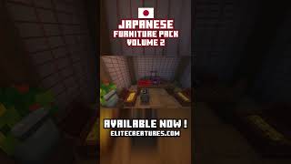 Japanese Furniture Pack Volume 2  Minecraft Decorations amp Furnitures minecraft elitecreatures [upl. by Ahsile931]