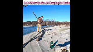 Solo Winter Bushcraft Camping in Alaska solo bushcraft camping [upl. by Ribaudo]