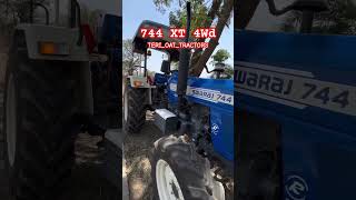 Swaraj 744 XT 4x4 shortvideo automobile 855fe wmk farming youtubeshorts subscribe [upl. by Nilcaj]