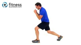 Lower Body HIIT for Strong Legs  Fitness Blender HIIT Man Workout [upl. by Yelhsa]