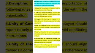 Fayols Principles of Management Principles of Management  Business Studies [upl. by Joanna]