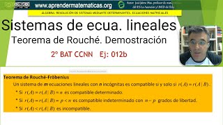 Teorema de Rouché Demostración 2bat ccnn2 04 José Jaime Mas [upl. by Eduam]