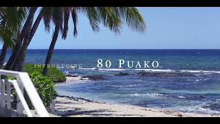 80 Puako the quintessential beach bungalow OCEANFRONT [upl. by Colet]