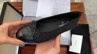 CHANEL BALLET FLATS UNBOXING [upl. by Aufa24]