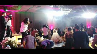 Guests React Awkwardly After Photographer Falls Off Stage During Wedding  1168690 [upl. by Eiloj]