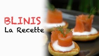 Recette  blinis maison [upl. by Arahc]