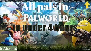 Palworld All Pals in under 4 hours  35645 [upl. by Nitas]