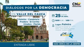 Diálogos por la democracia en Valle del Cauca Palmira [upl. by Clo]