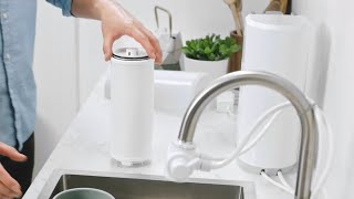 The New eSpring Water Purifier Changing the Filter AboveCounter Installation [upl. by Weiser]