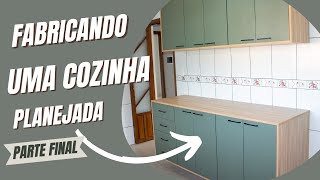 Instalação e tamponamento de cozinha planejada  curso de marcenaria aula 18 [upl. by Lilaj657]