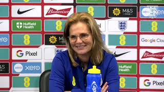 England Lionesses Media Conference Sarina Wiegman discusses February squad selection  13 Feb 2024 [upl. by Zusman]