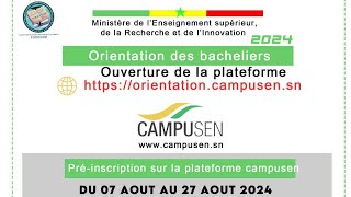 Inscription Campusen orientation 20242025 [upl. by Erma]