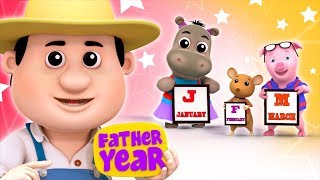 Months Of The Year Song  Kindergarten Nursery Rhymes For Babies by Farmees [upl. by Ibby570]