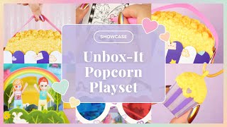 ✨SHOWCASE✨ Polly Pocket UnboxIt Popcorn Movie Theater Playset [upl. by Gamber]