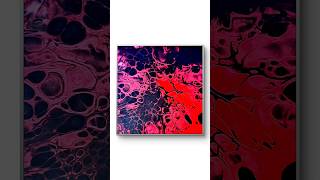 Acrylic Pouring  black vs red shorts [upl. by Herve]