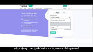 Kaip prisijungti prie Ignitis savitarnos jei jau esate užsiregistravęs [upl. by Derfniw]