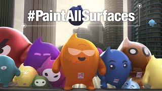 Nippon Paint Blobbies The Unpaintable Challenge PaintAllSurfaces [upl. by Thorndike824]