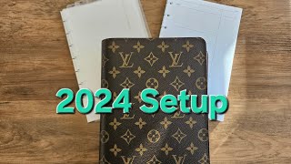 2024 LV Desk Agenda Setup  Cloth amp Paper inserts [upl. by Ligriv]