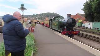 SIGHTS AND SOUNDS LEAVING MINEHEAD WEST SOMERSET RAILWAY 6 APRIL 2024 [upl. by Kawasaki]