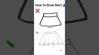 How to draw skirt easydrawing tricks trendingviralvideo art shortsstepbystepdrawing drawing [upl. by Marchese]