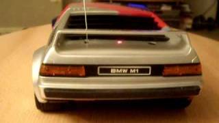 BMW M1 RC CAR quotGAMAquot 1982 MIT BELEUCHTUNG UND KLAPPSCHEINWERFER [upl. by Deedee]