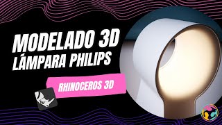 Rhino 3D  Lámpara Philips quotLirio La Lentequot [upl. by Tirrej285]