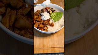 Chipotle Bowl at Home cooking food [upl. by Vil782]